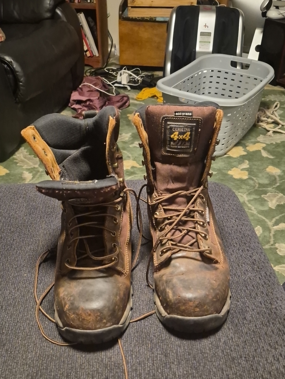 Carolina 4x4 Men's Brown Leather Work Boots